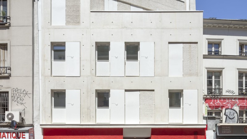 Street and Garden 公寓，巴黎，rh+ architecture