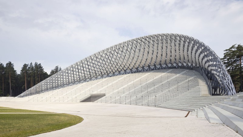 Mežaparks 露天舞台 ，拉脱维亚， Mailitis Architects + J. Pogas Birojs