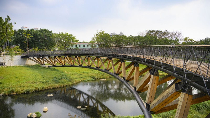 望月桥，台南，HWCA Huai-Wen Chang Architect