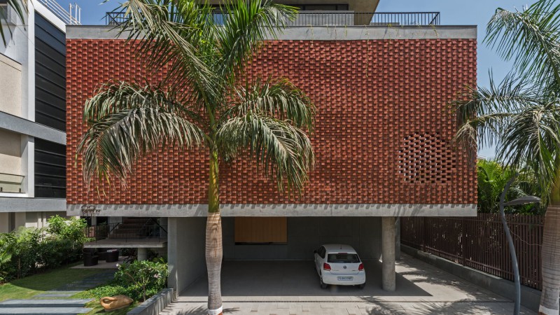 Brick Curtain 之家 ，印度，Design Work Group