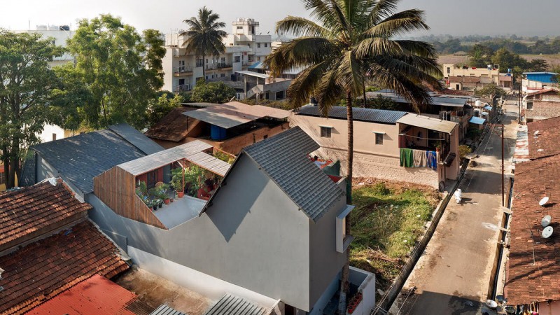 不同屋顶的房子，印度，RC Architects India