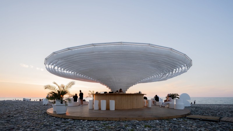 Meama Collect 海滩酒吧 ，格鲁吉亚，Khmaladze Architects