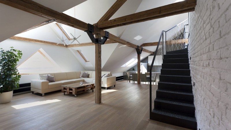 阁楼改造 ，捷克， B² Architecture