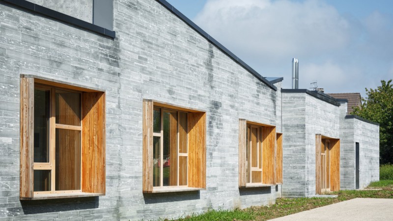 Cranves-Sales学校，法国，Christophe Rousselle Architecte