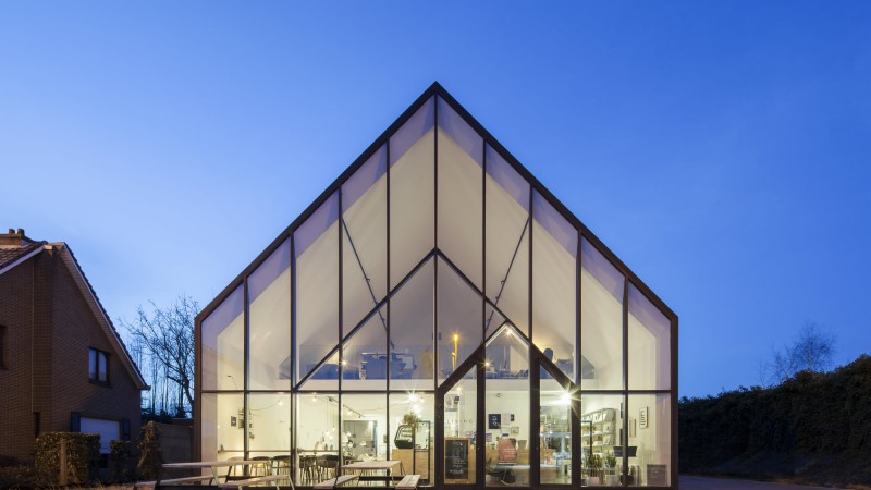 Drongen 家具店，比利时， WE-S architecten