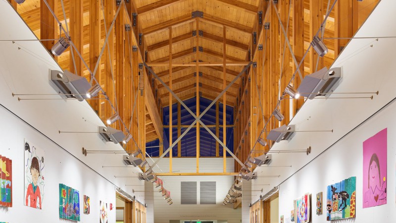 Indian Mountain 学校学生中心，美国， Flansburgh Architects