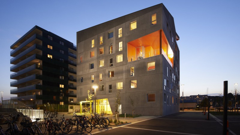 Energy neutral 青年公寓，丹麦， TERROIR + Cubo Arkitekter