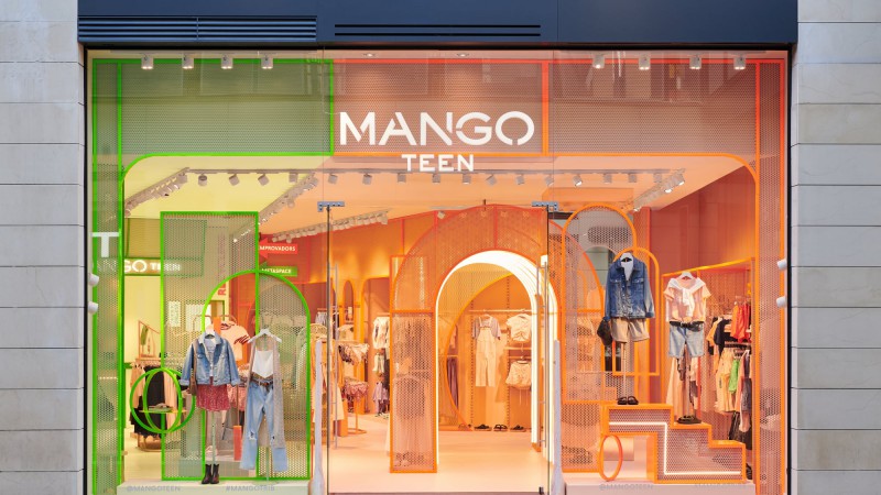 Mango Teen 商店，巴塞罗那， Masquespacio