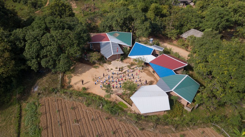 Na Khoang 学校，越南， 1+1>2 Architects