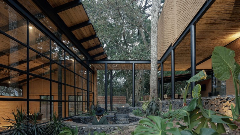 Patio 之家，墨西哥， herchell arquitectos