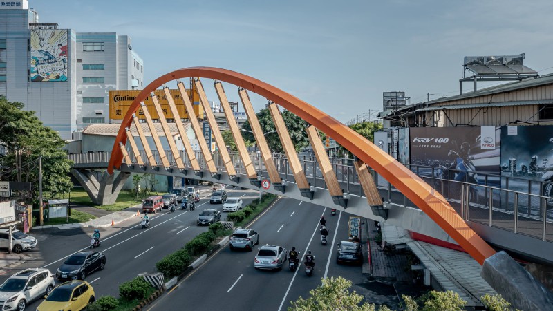 Tanzi 自行车桥，台中，Studiobase Architects