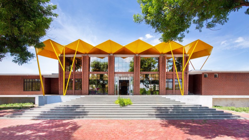 Akshara Vidya Mandir 学校行政大楼 ，印度， Exurb Design Studio