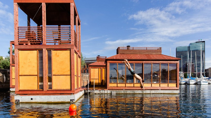 Bademaschinen Sauna，挪威，ACT! + Borhaven Arkitekter