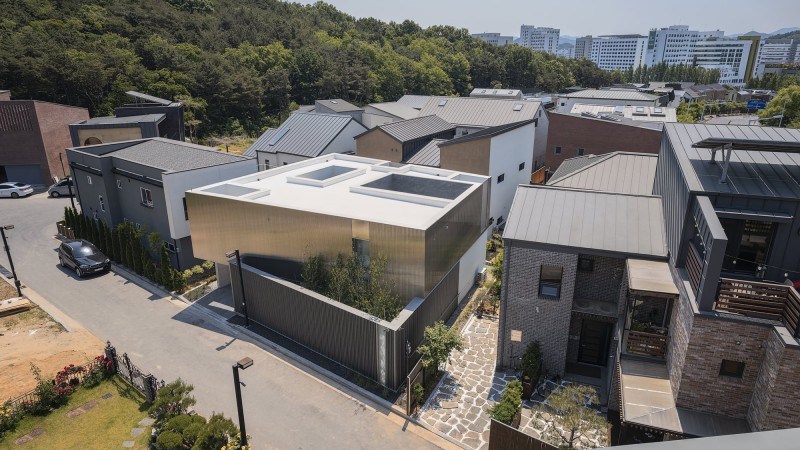 Metal Facade 之家，韩国，Archirie