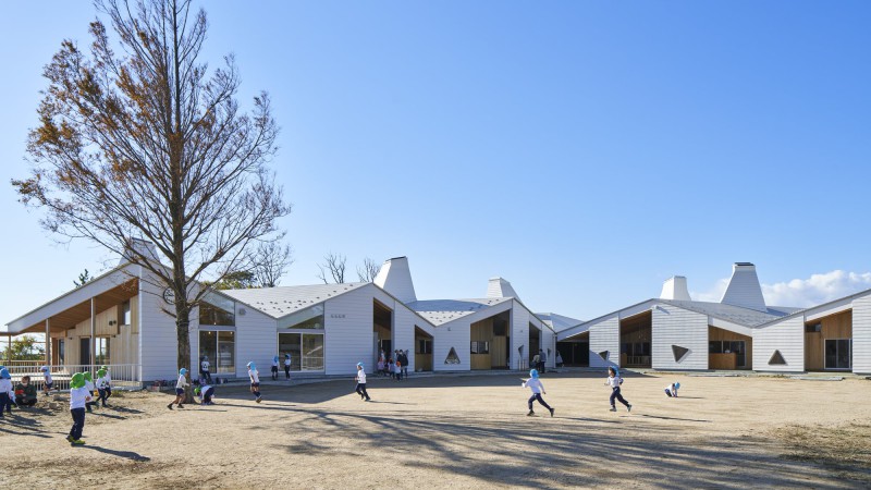 YNS Yamaikarashi 托儿所 ，日本 ，Takeru Shoji Architects