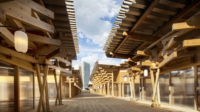 运动员村广场，东京，Nikken Sekkei