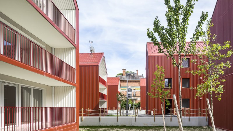 集体住宅 "Les Aulnes”，法国，Philippe Gibert architecte