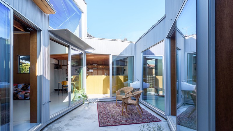 有七个房间的四合院 ，日本， Takayuki Kuzushima and Associates