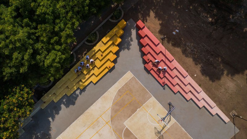 圣玛丽学校多功能球场 ，印度， playball studio