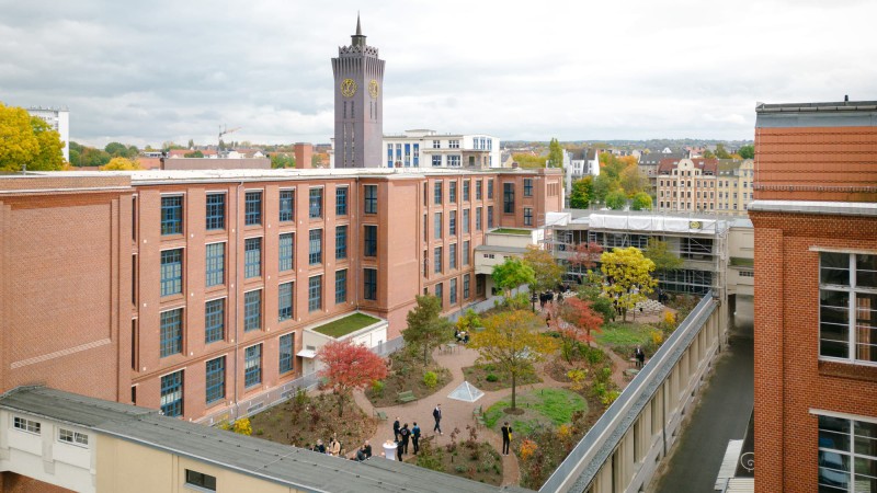 Wirkbau Chemnitz 屋顶花园 ，德国，Meyer-Grohbrügge