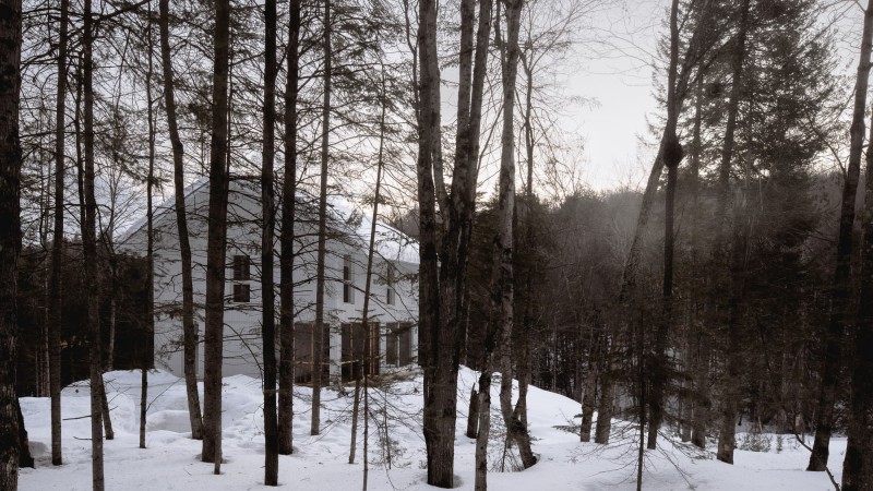 Schnee-Eule 住宅，加拿大，Atelier l'Abri