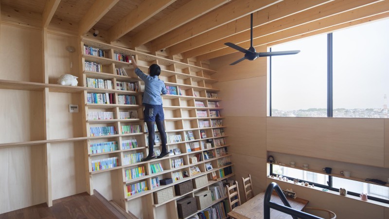 Bookshelf House，日本， Shinsuke Fujii Architects