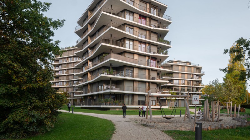 Jardins de la Gradelle 公寓 ，瑞士， LRS Architectes