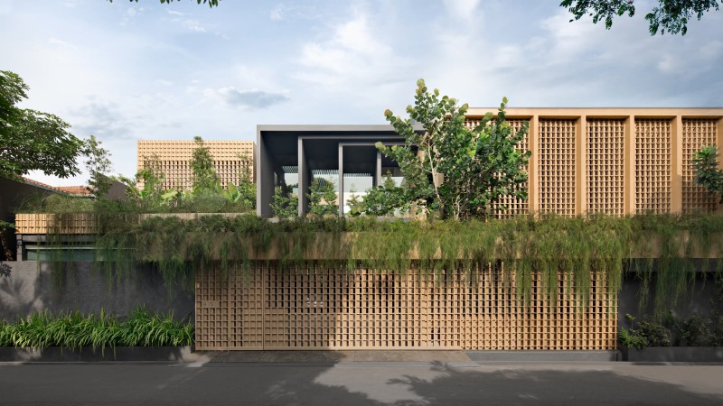 The Gritted Grid 之家，印度尼西亚， Gets Architects