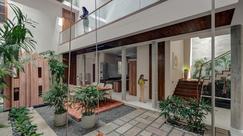 Breathing 之家，印度， AANGAN Architects