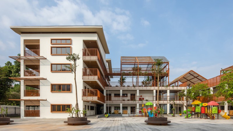 Dich Vong Hau 幼儿园，越南，Sunjin Vietnam Joint Venture Company