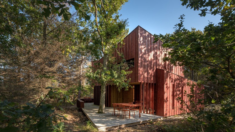 避难所森林小屋Vlieland ，荷兰， Studio Brandvries