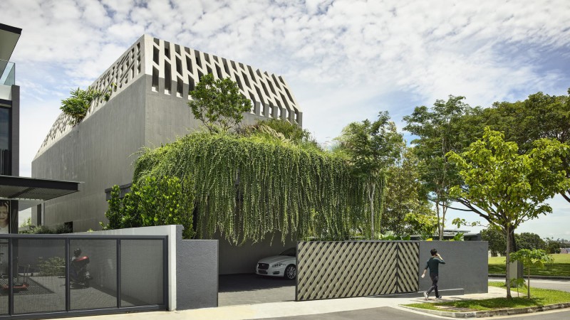 Concrete Yin Yang 之家，新加坡， HYLA Architects