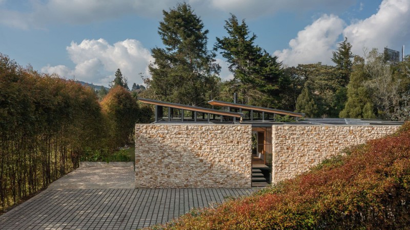 树林中的房子 ，哥伦比亚， Green Mecano